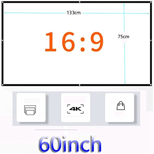 Pantalla plegable de proyector 60" para cine en casa miniatura 5