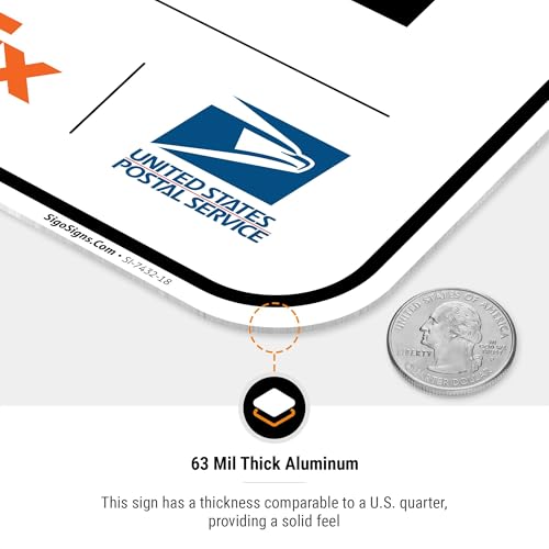 Image of Package Delivery Sign, Delivery Instructions All Package Front Door Sign, 12x18 Inches, Rust Free .063 Aluminum, Fade Resistant, Made in USA