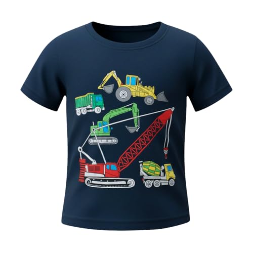 Image of DEEKEY Toddler Boys Shirts Short-Sleeve Little Kids t Shirts Boys' Tops, Tees & Shirts Graphic TEE Age for 2-7 Years 4-Pack