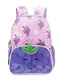 Mochila Infantil em Poliéster Frutas Fit 14' Yins YS42176 (Uva)