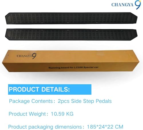 Barras Transversales de Techo de Aluminio Negro para Toyota Land Cruiser miniatura 7