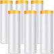 LATERN 6 Rollen Abdeckfolie mit Klebeband, 2m x 20m PE Transparente Abdeckfolienrollen Selbstklebende Farbe Staubschutzfolie für Möbel Auto Boden Wand Malerei Dekoration Abdeckung