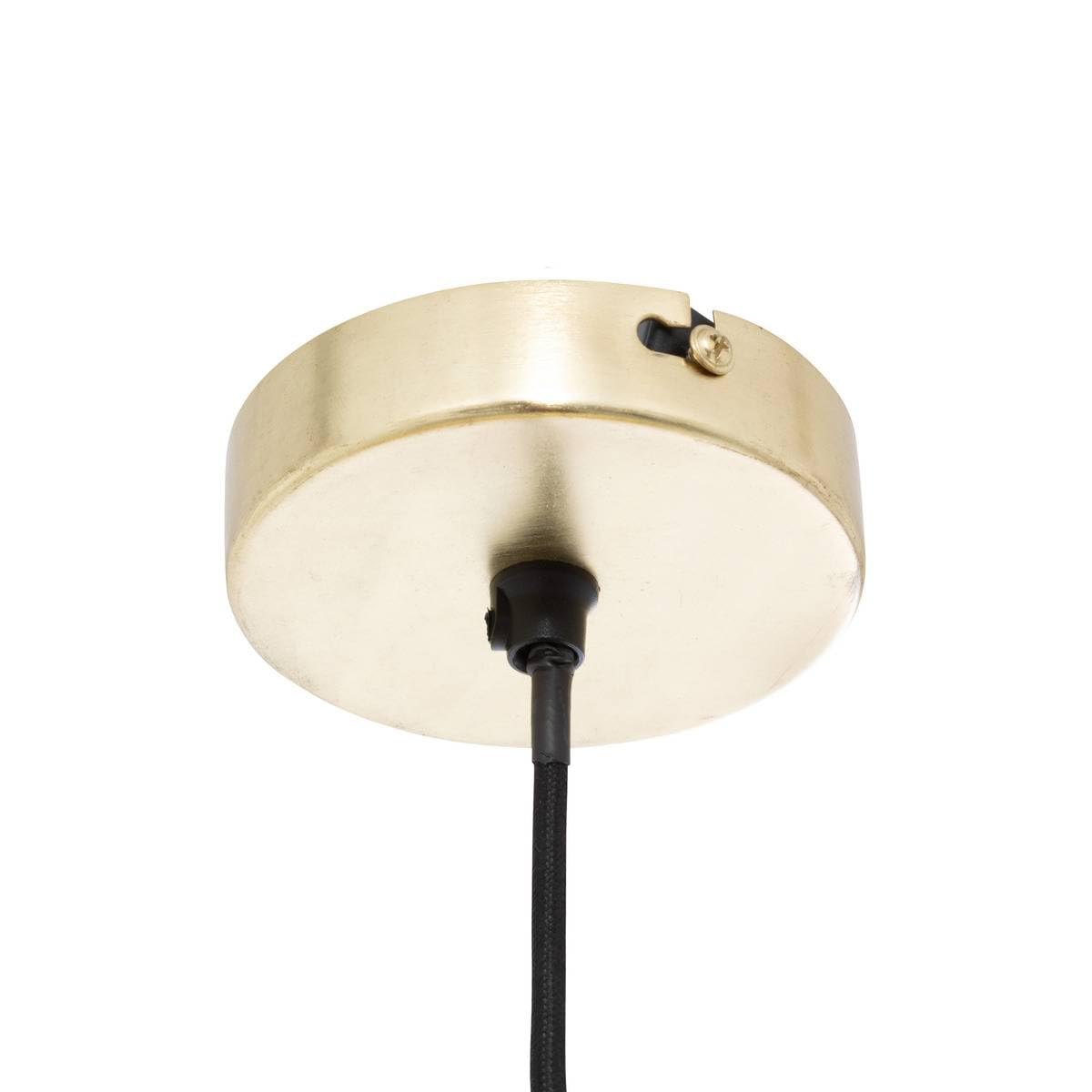 Atmosphera - Suspension Arlo - Abat-jour en Métal Doré D56cm - Ampoule Non Incluse E27 25W - Luminaire pour Salon, Cuisine, Bureau, Chambre