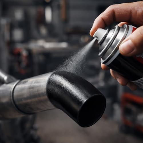 Image of Wesaf Silencer Coating Spray Black For Bike and Car 150ml | Anti-Corrosion | Heat-Resistant Silencer Coating Spray, Prevent Rust and Leak, Diesel wash Resistance