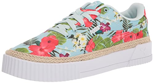 Image of PUMA Women's CARINA ESPADRILLE Sneaker, Blue Glow-Ignite Pink-Green Flash, 10