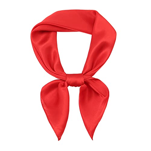 RIIQIICHY Head Scarf for Women Hair Scarf Silk Scarf for Hair Wrapping at Night 27.5 × 27.5 inches Beige