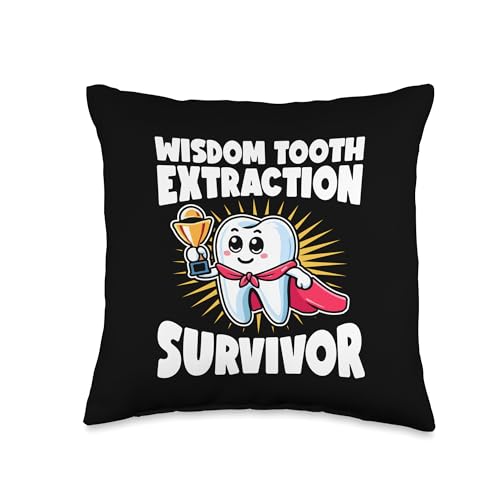 Wisdom Teeth Removal Survivor Wisdom Tooth Removal Throw Pillow