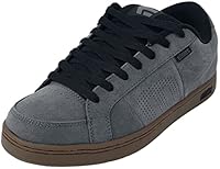 Etnies Kingpin – Klassischer Skate-Heritage-Fashion-Stil mit angesagtem, verstärkte Cupsole, Alltagssneaker - Größe 42 - Farbe Grey/Black/Gum