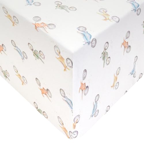 Image of Premium Fitted Knit Crib Sheet /Toddler Sheet Ryder by Copper Pearl