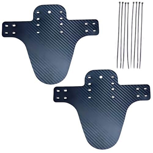 無地 シンプルデザイン 前後 2枚セット フロント リア フェンダー マッドガード 泥除 自転車 クロスバイク マウンテンバイク ロードバイク 背中足元汚防止 24 26 27.5 29 700c (取付バンド付き 同形2枚)