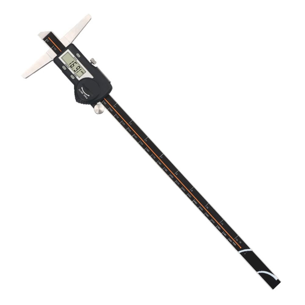 Calibro digitale professionale di profondità 300mm per gamma temprata per ganasce in acciaio inossidabile risoluzione 0.01mm Display LCD per uso industriale