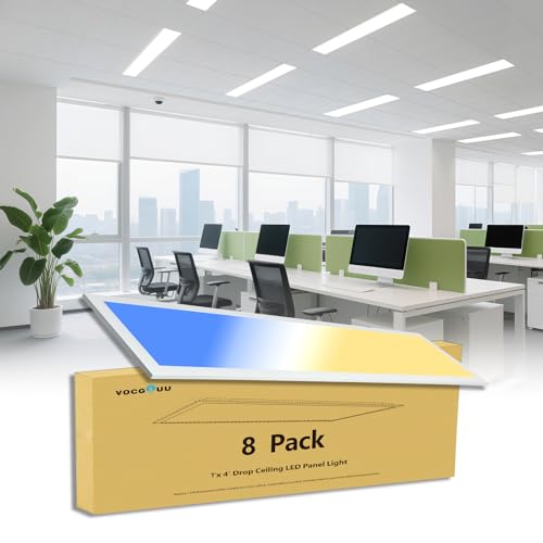 Image of 1x4 LED Flat Panel Light 8 Pack 40W 0-10V Dimmable 100-277Vac