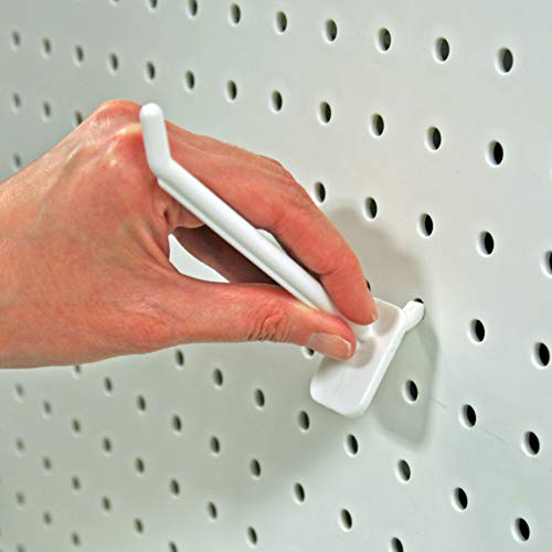 Azar Displays 800004-W 4-Inch Lexan Hook, White, 50-Pack, 4 Inch - Image 3