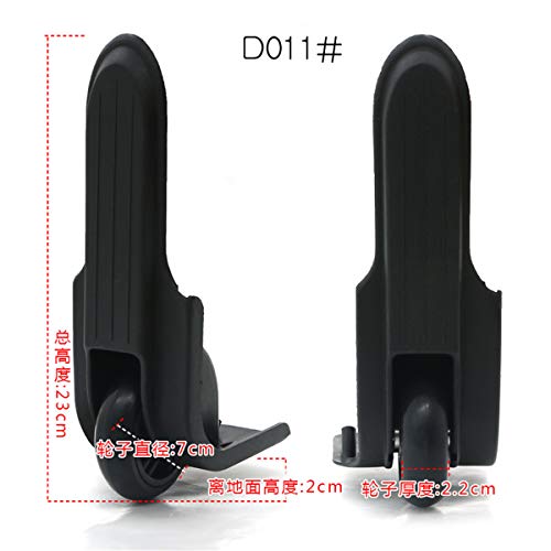 Suitcase Wheels,Luggage Wheel, (Set of 2) Directional Luggage Mute Wheel Suitcase Replacement Repair Wheels Parts Spinner2