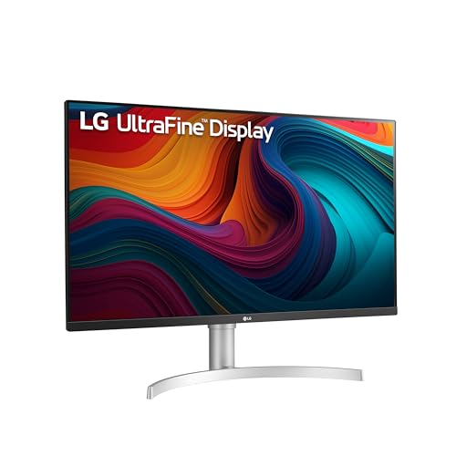 Image of LG 32UN550-W Monitor 32 inch Ultrafine (3840 x 2160) Display, DCI-P3 90% Color Gamut, HDR 10, AMD FreeSync, Borderless Design, Tilt /Height Adjustable Stand - Silver