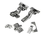 Blum CLIP top BLUMOTION Soft Close Hinges, 110 degree, Self Closing, Frameless, with Mounting Plates