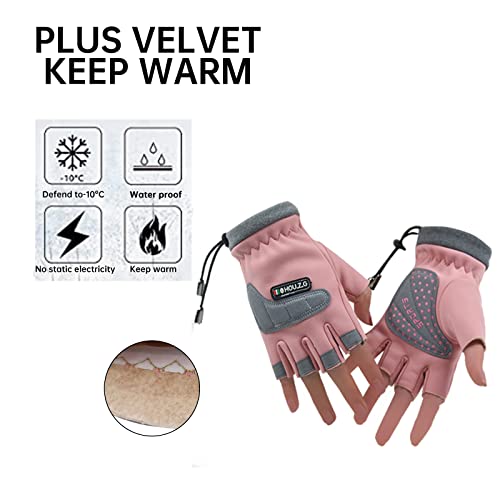 YAMEIZE Kids Sport Half Finger Gloves - Anti-Slip Outdoor Cycling Biker Breathable Gloves for Boys Girls2