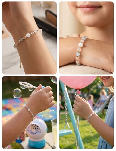 Image of HGDEER Love You to the Moon and Back, Moonstone Bracelet Gift for Her
