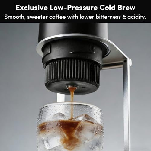 Image of Portable Espresso Machine, Self-Heating Travel Coffee Maker with Double-Walled SUS316 Cup,20 Bar Patented Hydraulic System,PD 3.0 Fast Charge,Cold Brew Mode,for Ground Coffee&NS Capsules,Black
