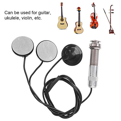 Captador Piezo Transdutor Piezo autofadesivo Mono Piezo com 3 sensores para violão acústico, instrum