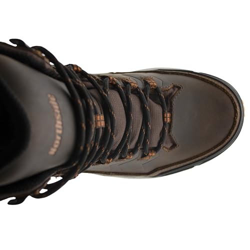 Northside Men's Alpine Ridge Waterproof Hiking & Work Boots - Lightweight, Comfortable, Durable Outdoor Trail Shoes, Tough & Sturdy, Full Grain Leather Upper, High-Grip Rubber Outsole 5