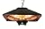 Westinghouse Outdoor Ceiling Patio Heater, Water Resistant, Adjustable Heat Output Up to 1500W, Auto Shut Off Overheat Protection, Hanging Infrared Heater for Patio Cover, Gazebo, Pergola, & More