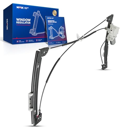 Image of KAX Front Left Power Window Regulator w /Motor Fit for Cooper 2002-2005 | Front Left Driver Side 748-601 Power Window Lifter Replaces 51337039452,51337039451,67626955875
