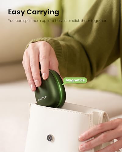 Gaiatop Hand Warmers Rechargeable 2 Pack, Magnetic 3 Settings Fast Heating Avocados Shape, Electric Portable Pocket Heater, Reusable Hot Hands... - Image 5