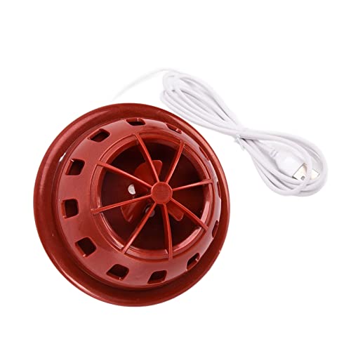 Acouto Mini Lavavajillas Ultrasónico Portátil, ABS, Lavavajillas Compacto con Alimentación USB, 7 V, 14 W, IP67, Diseño sin Fugas para Fregadero de Cocina, Viajes, RV, Apartamento, Habitación (rojo)