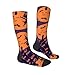 ZGHQHCDRH Halloween Witch Flying Print Adult Stockings Fashionable Contrast Color Design, Stretchy Comfort Fit For Sizes 36-45