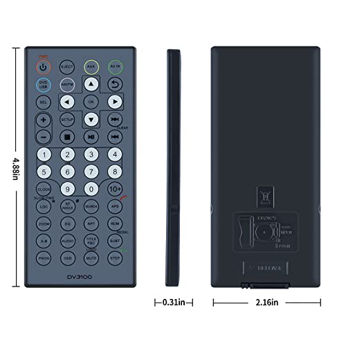Télécommande infrarouge Furrion DV3300 DV3100S-BL de marque PZL - 5