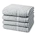 Produktbild Vossen - 4 teiliges Frottier-Set - Vienna Style Supersoft (4 X Handtuch im Set) - 620 g/m2 - Baumwolle - Frottee - saugstark - weich und flauschig - Light Grey