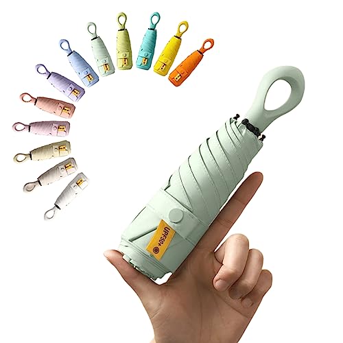 Mini Sun Travel Umbrella Ring handle Coating Layer Fabric Blocking/anti UPF 50 UV Protection 99.9% Compact Folding Purse Umbrella/Lightweight Small Portable Backpack/Rain Sun/Men Women Kids Mini Sun Travel Umbrella Ring handle Coating Layer Fabric Blocking/anti UPF 50 UV Protection 99.9% Compact Folding Purse Umbrella/Lightweight Small Portable Backpack/Rain Sun/Men Women Kids