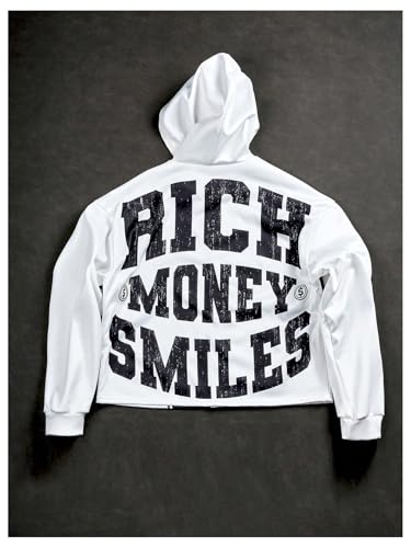 SOLY HUX Men's Graphic Zip Up Hoodie Sweatshirt Letter Print Y2k Vintage Long Sleeve Hooded Jacket Streetwear2