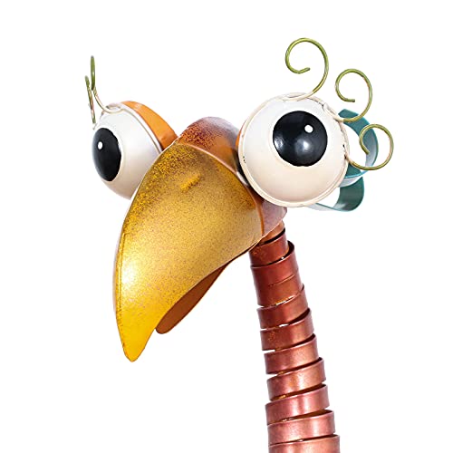 Tooarts Metal Garden Bird Statue Standing Animal Backyard Ornaments Outdoor Sculpture For Lawn Patio Art Decoration #TOP3