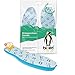 biped 3 pares de plantillas antibacterias con aroma de cítricos, de látex natural, con función higiénica Sanitize, para un agradable frescor en el zapato z2782 (36-37)