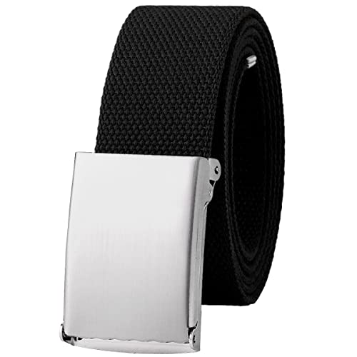Falari Canvas Web Belt Fully Adjustable Cut to Fit Golf Belt Flip Top Buckle