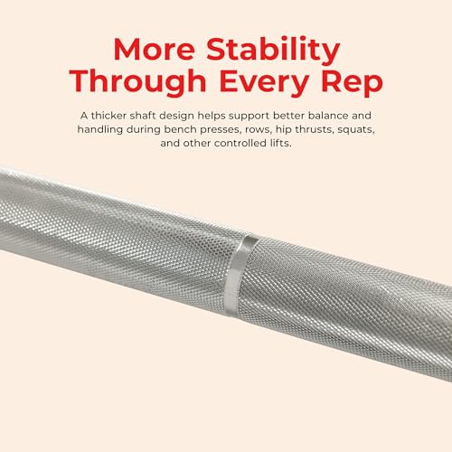 Sunny Health & Fitness 7ft Olympic Barbell 700 lb Capacity with 30mm Grip - image 3
