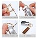 Hamdecro Genuine Leather Car Keychain, Handmade Knit Sheepskin Key chains for Women, Universal Key Fob Holder with 360 Degree Rotatable, Anti-Lost D-Ring, 2 Keyrings and 1 Screwdriver – Brown