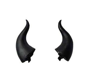 Dark Gothic Devil Horns Ghost Hairpin Edge Hair clips Skull Butterfly Bat Ear Costume Halloween Cartoon Hair Accessories Black Devil horns
