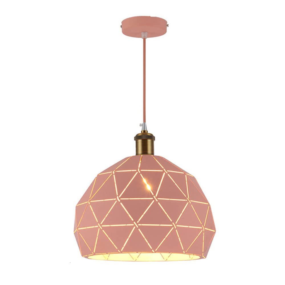 Półokrągła metalowa lampa wisząca, uchwyt lampy, pojedyncza głowica lampa wisząca sufitowa, oprawa oświetleniowa do dekoracji sypialni i baru