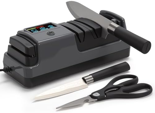 Professional 3-Stage Electric Knife Sharpener for Kitchen Knives,...