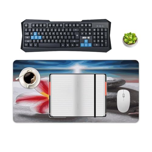 Tapete para escritorio Tropical Flower y Zen Stone grande miniatura 4