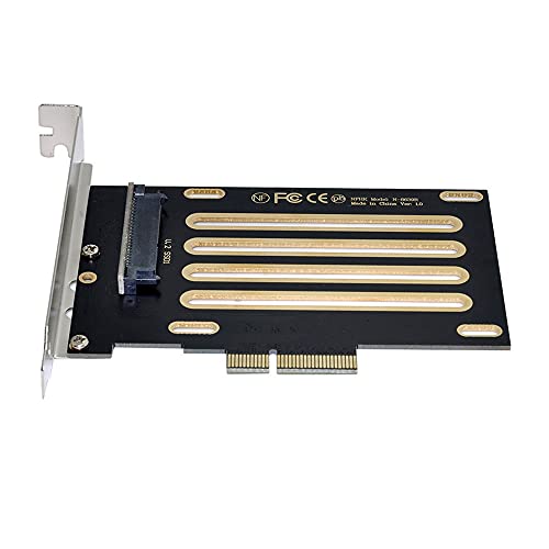 xiwai Adaptateur hôte PCI-E 3.0 x4 Lane vers U.2 U2 Kit SFF-8639 pour carte mère Intel et SSD PCIe 750 NVMe