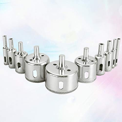 Cabilock 10 peças de brocas de diamante furador furador serras removedor ferramenta broca broca para