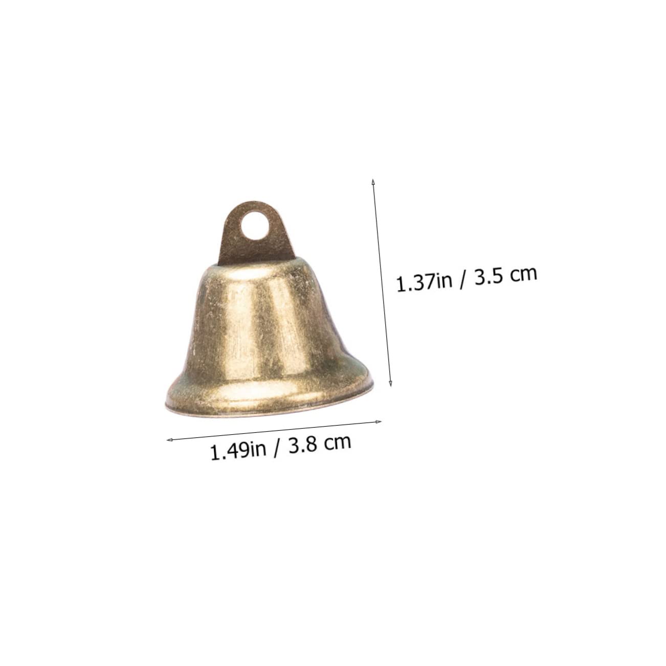 Gogogmee 25Pcs Vintage Bells for Crafts Small Wind Chime Supplies Lightweight and Decorative Bells for Christmas Weddings Parties Projects