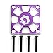Pasotim アルミニウム合金冷却ファンカバー 冷却ファン保護カバー 30X30mm RCモーター用、パープル