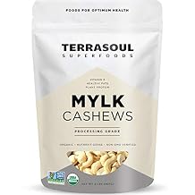 Terrasoul Superfoods Organic Raw Cashews Mylk Grade, 2 Lbs, Premium Quality for Snacking, Desserts, Cashew Milk and Nut Butter Making
