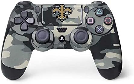 Vista 17 de Skinit Decal Gaming Skin Compatible with PS4 Controller - Officially Licensed NFL New Orleans Saints Double Vision Design Oro