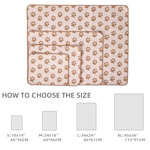 Image of Washable Pee Pads for Dogs | 36 inchx45 inch Reusable Puppy Pads | Absorbent Pet Travel Pad | Anti-Slip Waterproof Pet Training Mats with Absorbency for Puppies & Elderly Dogs (XL)